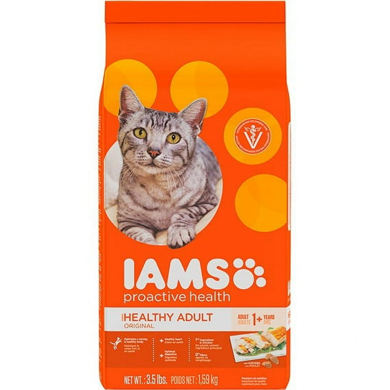 Iams Proactive Health Adult Original with Chicken Dry Cat Food Iams Proactive Health Adult Original with Chicken Dry Cat Food