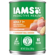 Iams Proactive Health Adult Soft Wet Dog Food Paté With Chicken & Whole Grain Rice, 13 Oz Can