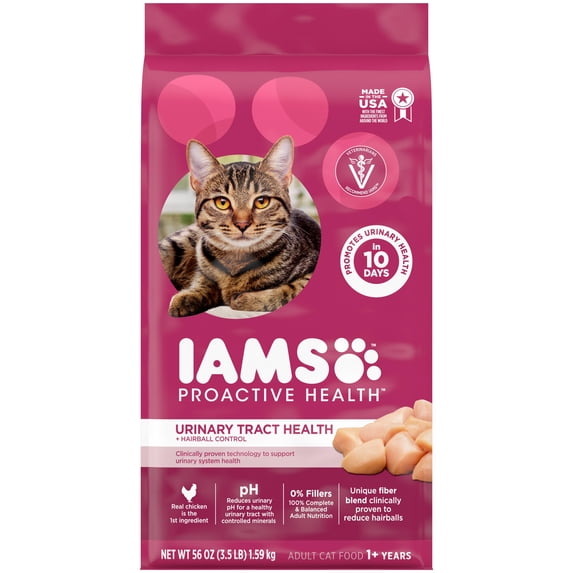 Iams Proactive Health Urinary Tract Health Chicken Dry Cat Food, 3.5 Lb Bag