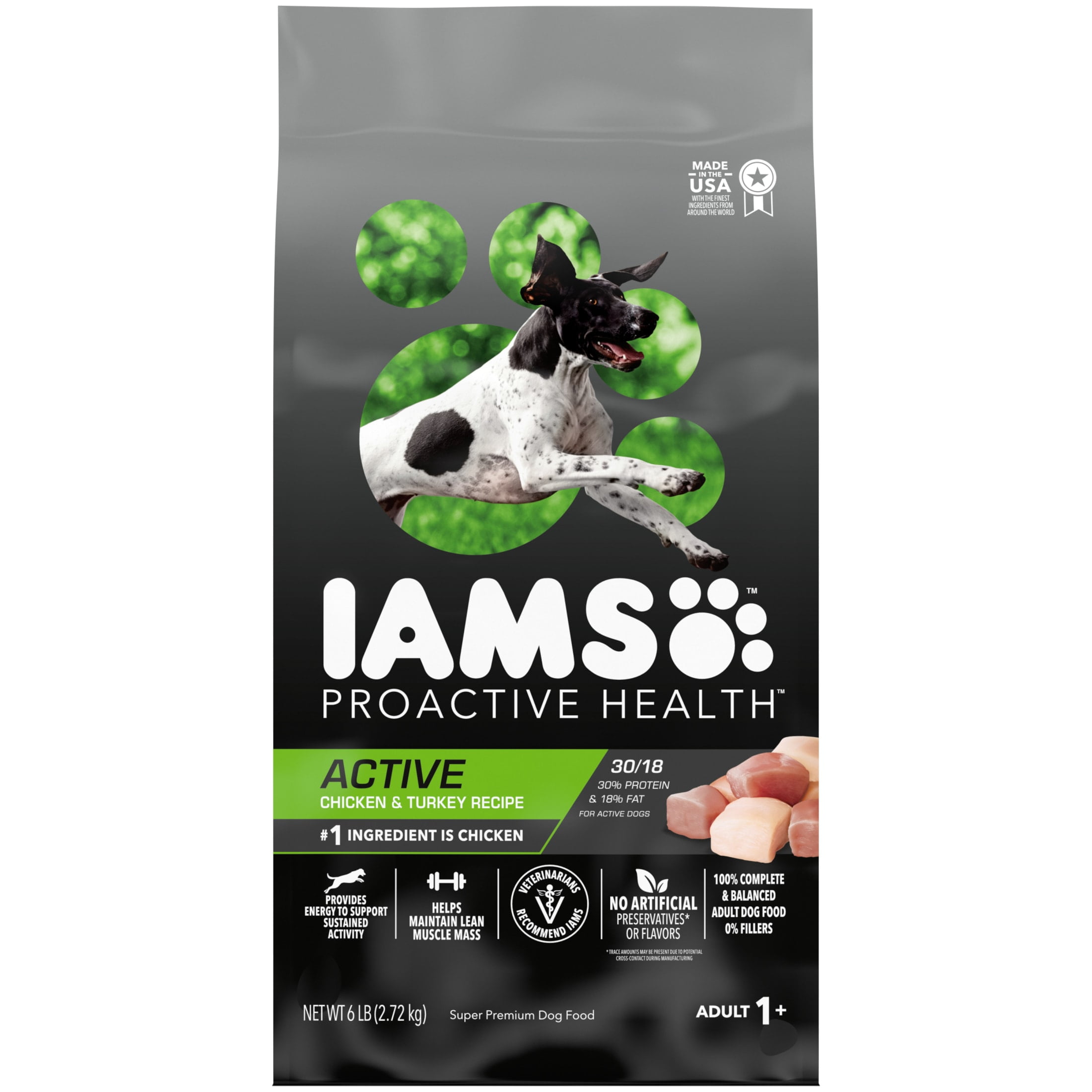 Iams Proactive Health Chicken And Turkey Dry Dog Food, 6 Lb Bag