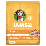 IAMS Proactive Health Smart Puppy Premium Dog Food Dry Recipe with Real Chicken, 15 lb. Bag