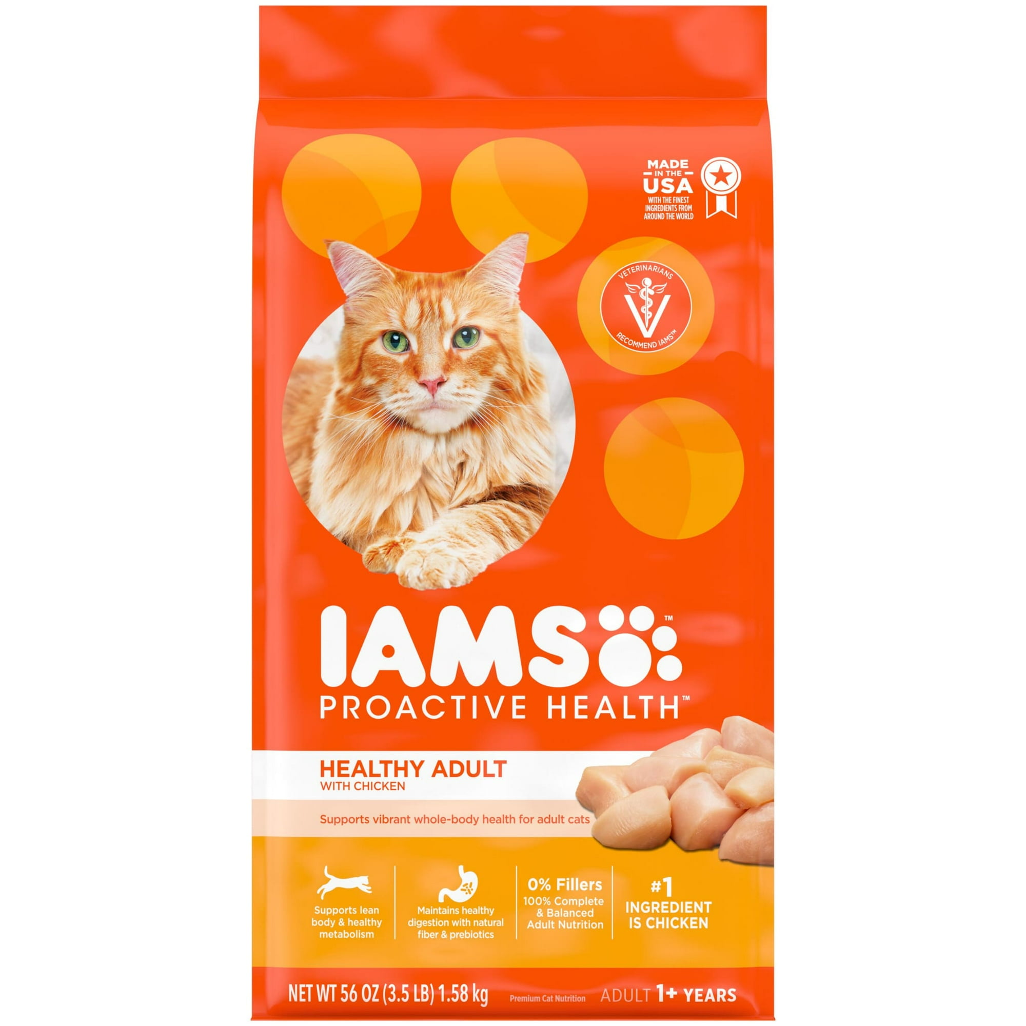 Iams Proactive Health Chicken Dry Cat Food, 7 Lb Bag