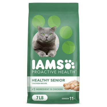 Iams Proactive Health Chicken Dry Cat Food For Senior Cats, 7 Lb Bag
