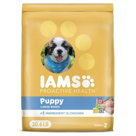 Iams Proactive Health Chicken Dry Dog Food For Puppies, 30.6 Lb Bag