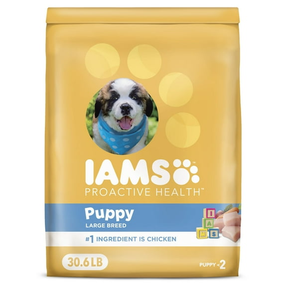 Iams Proactive Health Chicken Dry Dog Food For Puppies, 30.6 Lb Bag