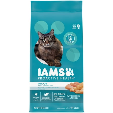 Iams Proactive Health Chicken And Turkey Dry Cat Food, 7 Lb Bag