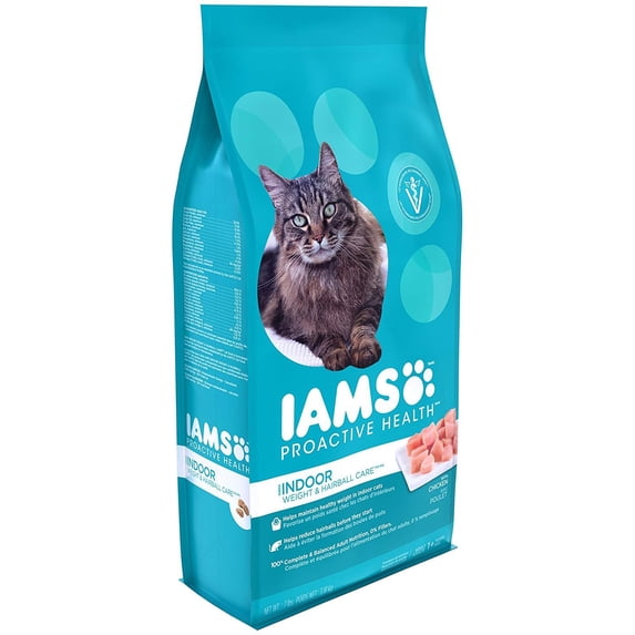 IAMS Proactive Health Indoor Weight & Hairball Care Dry Cat Food - Chicken - 7 lbs
