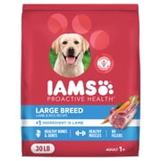 IAMS Large Breed Dry Dog Food, Adult Dog Food Dry Recipe, Lamb & Rice Recipe, 30 lb. Bag