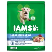 IAMS Proactive Health Dry Dog Food for Large Breeds, Adult Dog Food Dry Recipe, 15 lb. Bag