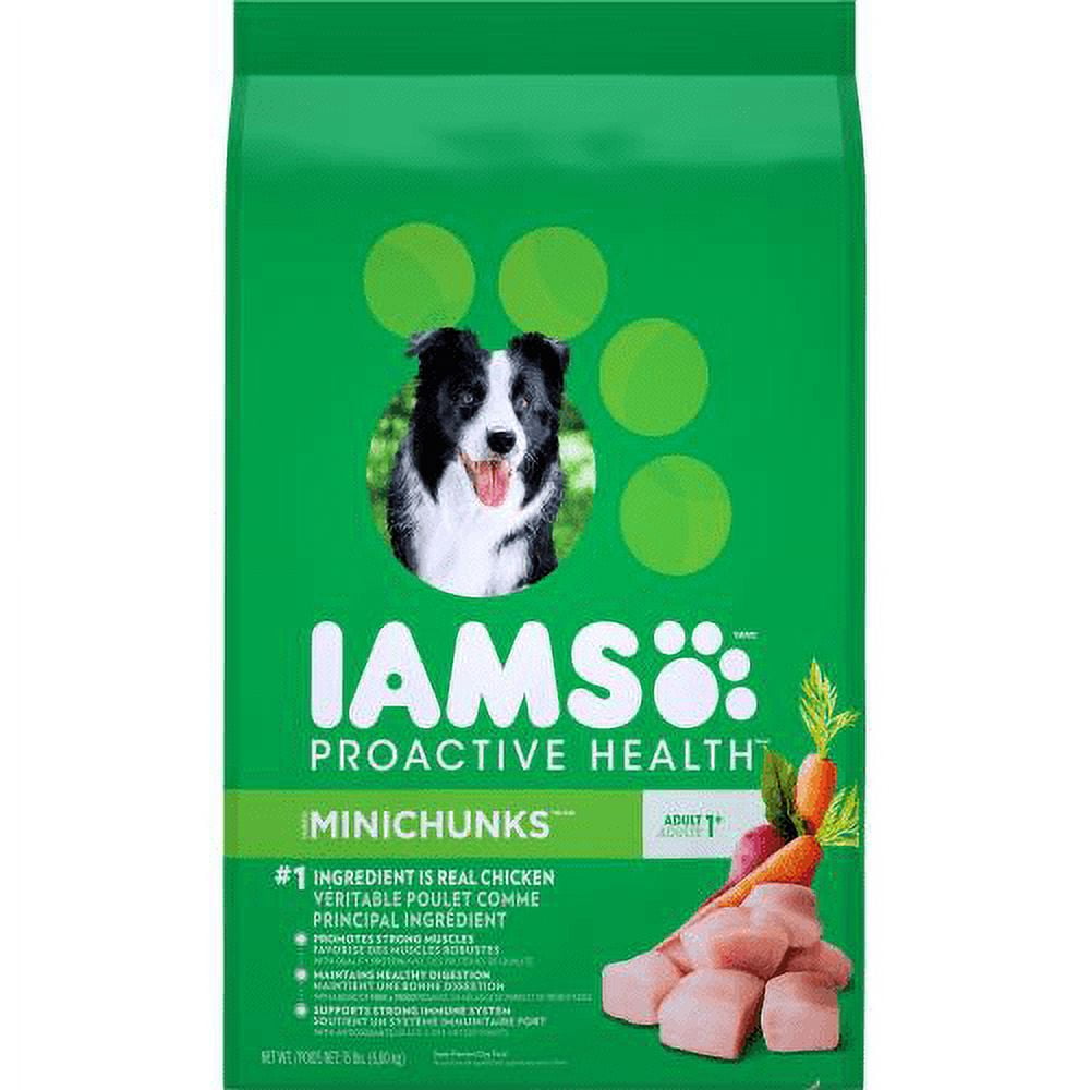 Iams Proactive Health MiniChunks Dry Adult Dog Food 15 Lb (Pack of