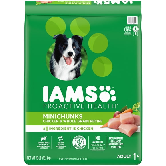 Iams Proactive Health Chicken And Whole Grains Flavor Dry Dog Food, 40 Lb Bag
