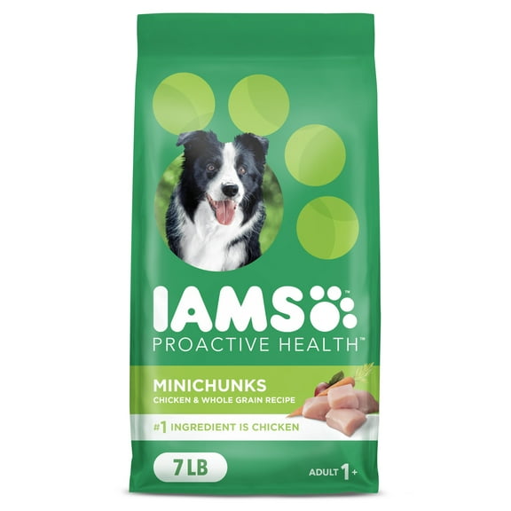 Iams Proactive Health Minichunks Dry Dog Food With Real Chicken And Whole Grains, 7 Lb. Bag