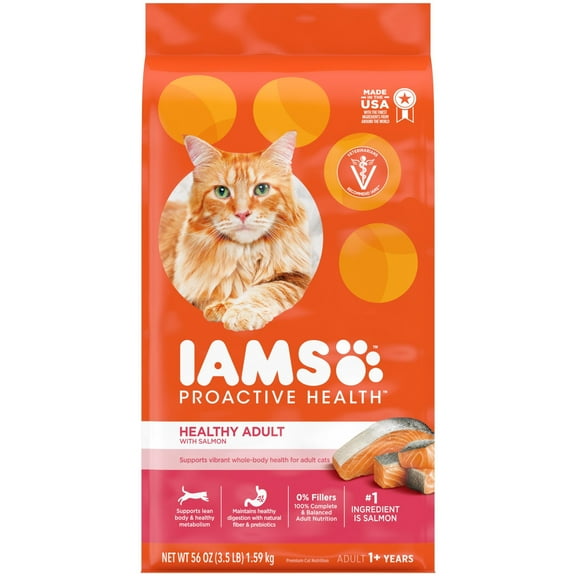 Iams Proactive Health Salmon Dry Cat Food, 3.5 Lb Bag