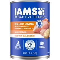 Iams Proactive Health Senior Soft Wet Dog Food Pate With Slow Cooked Chicken & Rice, 13 Oz Can