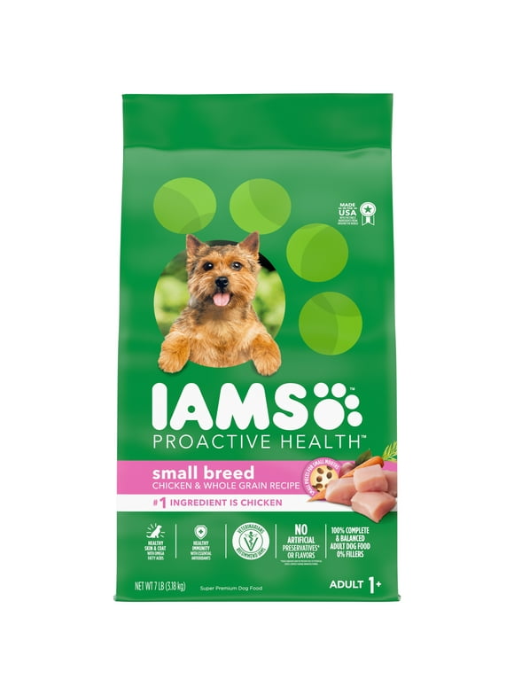 Iams Proactive Health Small Breed Adult Dry Dog Food With Real Chicken, 7 Lb. Bag