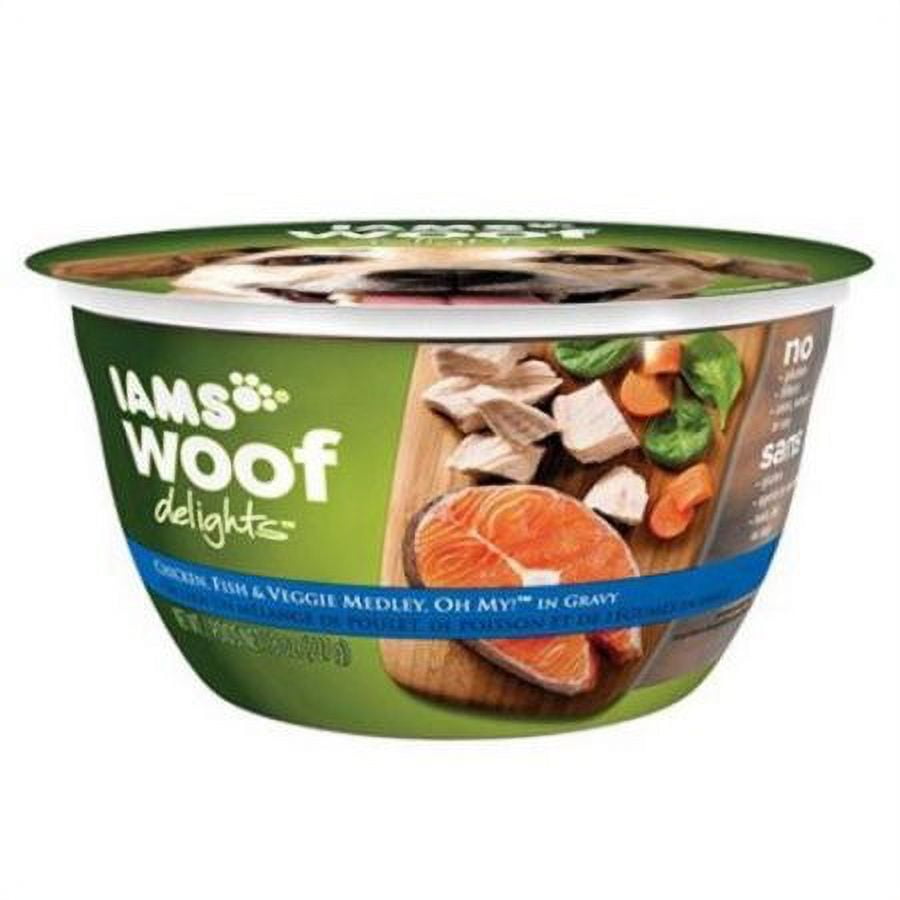 Iams Woof Delights Chicken Fish & Veggie Medley Wet Dog Food, 8 Oz