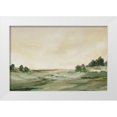 thumbnail image 1 of Ian C 18x13 White Modern Wood Framed Museum Art Print Titled - Green Landscape, 1 of 4