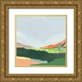 thumbnail image 1 of Ian C 26x26 Gold Ornate Wood Framed with Double Matting Museum Art Print Titled - Green Hills I, 1 of 4