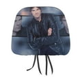 thumbnail image 1 of Ian Joseph Somerhalder Car Headrest Cover 2 Pcs Vehicles Seat Pillow Cover Protector Accessories Decor Auto Front/Rear Seats Head Rest Cover 2 Pcs Universal Fit Most Cars Sedan SUV Van, 1 of 7
