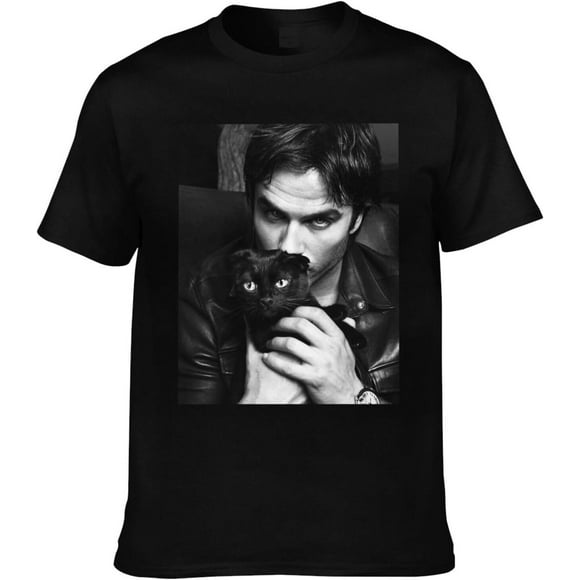 Ian Joseph Somerhalder Tshirt Short Sleeve 100% Cotton Top Crewneck Tees for Men Women （XSmall-4XLarge）