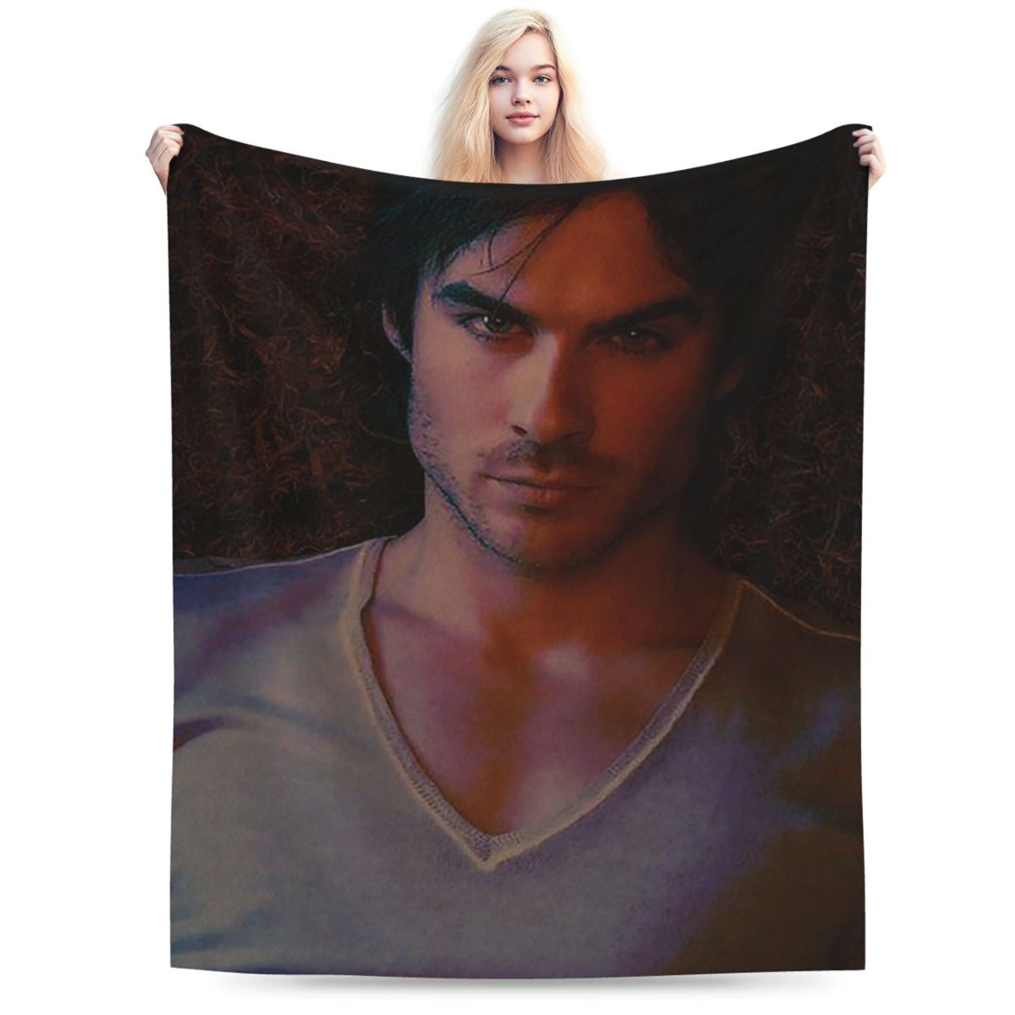 Ian Somerhalder Blanket Throw Bedding Room Decor Flannel Blankets for