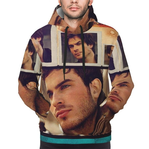 Ian Somerhalder The Vampire Diaries Sweatshirt For Mens Fashion Hoodies Pullover Athletic Daily Hoody Hooded Gift