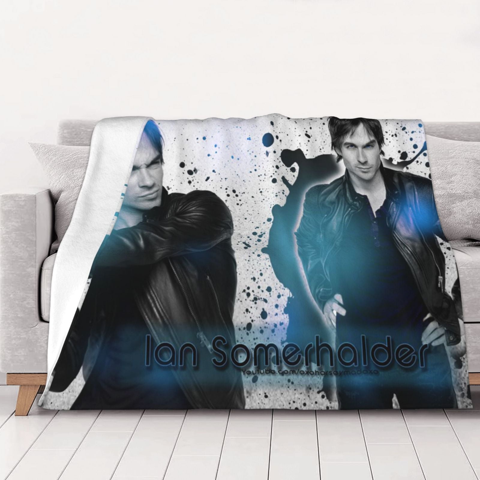 Ian Somerhalder The Vampire Diaries Thick Blanket Cozy Soft Fuzzy Anti