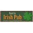 thumbnail image 1 of Ian's Irish Pub Metal Sign Bar Man Cave 8x24 108240010010, 1 of 1