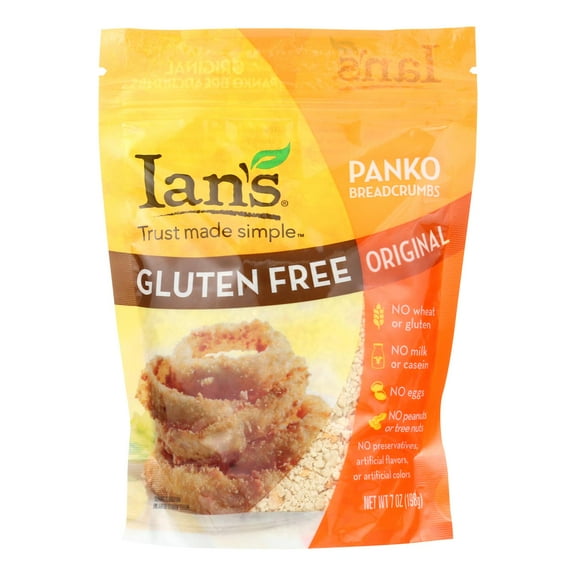 Ian's Panko Breadcrumbs - Gluten Free - Case of 8 - 7 oz.