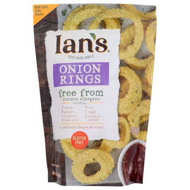 Ians Natural Foods Onion Rings and String, 10 Ounce 12 per case