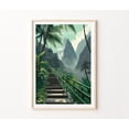 thumbnail image 1 of Iao Valley Maui Hawaii West Maui Mountains Nature Wall Art, Stretched Canvas 12x16in, 1 of 4