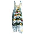 thumbnail image 1 of Iaqnaocc Christmas Women's Jumpsuits one piece Sleeveless Jumpsuits Rompers Casual Dressy Adjustable Strap Overalls Jumpsuits Baggy Wide Leg Jumpers Fluorescent Green XL, 1 of 3