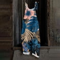 thumbnail image 1 of Iaqnaocc Hawaiian Jumpsuits for Women Plus Size Sleeveless Maple Leaf Print Jumpsuits Rompers Boho Vacation Rompers for Women Summer Casual Loose Spaghetti Strap Overalls for Women Dark Blue M, 1 of 6
