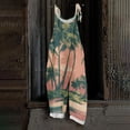 thumbnail image 1 of Iaqnaocc Hawaiian Womens Jumpsuit Plus Size Sleeveless Tropical Jumpsuits Overalls Boho Beach Rompers for Women Summer Casual Loose Spaghetti Strap Womens Overalls Pink 3XL, 1 of 6