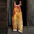 thumbnail image 1 of Iaqnaocc Jumpsuits For Women Plus Size Boho Starry Sky Sleeveless Jumpsuits Rompers Casual Adjustable Strap Overalls Jumpsuits Fashion Overalls Saffron 2XL, 1 of 5