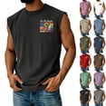thumbnail image 1 of Iaqnaocc Pride Tank Top Men Men's Retro We The People Pride American Flag Print Casual Vest Rainbow Patriotic Pride Freedom Tank Tops Black 3XL, 1 of 4