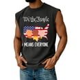 thumbnail image 1 of Iaqnaocc Pride Tank Tops Men American Flag Stars Pride T-Shirts Outfits We The People Rainbow Graphic Sleeveless Shirts Equality Tee Tops Black XL, 1 of 3