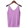 thumbnail image 1 of Iaqnaocc White Tank Top Woman Ribbed Knit 2026 Summer Sleeveless Slim Fit Sweater Vests T Shirts Dressy Casual V Neck Tops for Women Trendy Shirts Light Purple One Size, 1 of 5