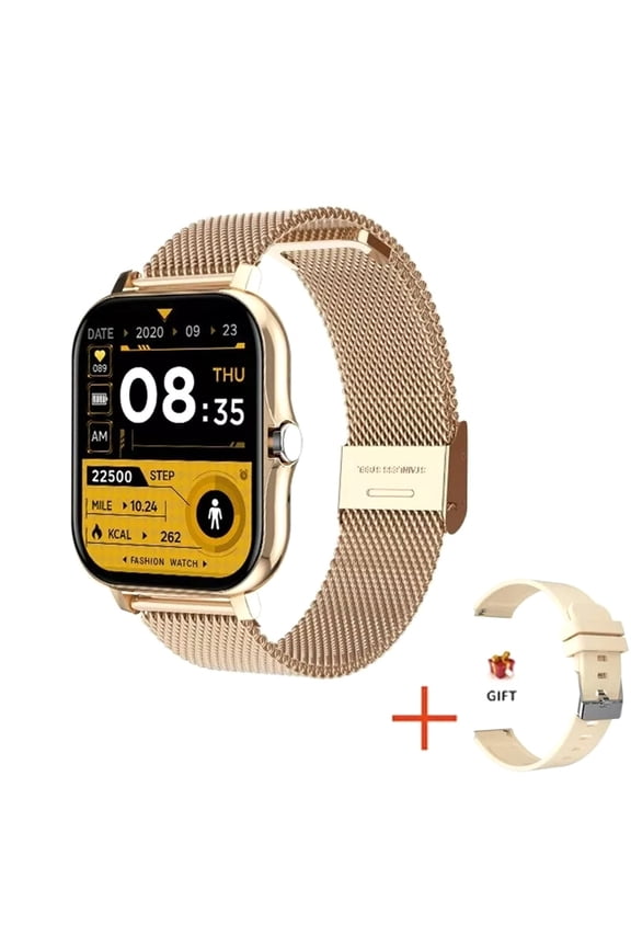 Iaret Smart Watch for Women with Calling 185 Inch Display Fitness 100 Sports Modes Heart Rate Sleep Tracking Compatible with Android