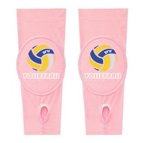 1 Pair Sports Arm Guards Stretch Volleyball Arm Sleeves with Protection Pad And Thumb Hole for Women Men