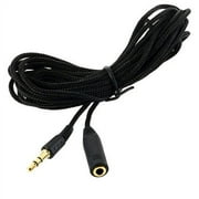 Iaukyu 3M 10ft 3.5mm Jack Female to Male Headphone Stereo Audio Extension Cable Cord