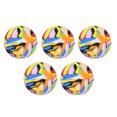 thumbnail image 1 of Iaukyu 5Pcs Golf Balls Soft Texture Good Elasticity Wear-resistant Bright Color Impact-Resistant Lightweight Indoor Outdoor Golf Training Balls Golf Accessories, 1 of 6