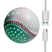 Glow Baseball Colorful LED Light Up 6 Colors 2 Shining Molds Faux Leather Perfect Weight Rechargeable Practice Baseball Kids Toy
