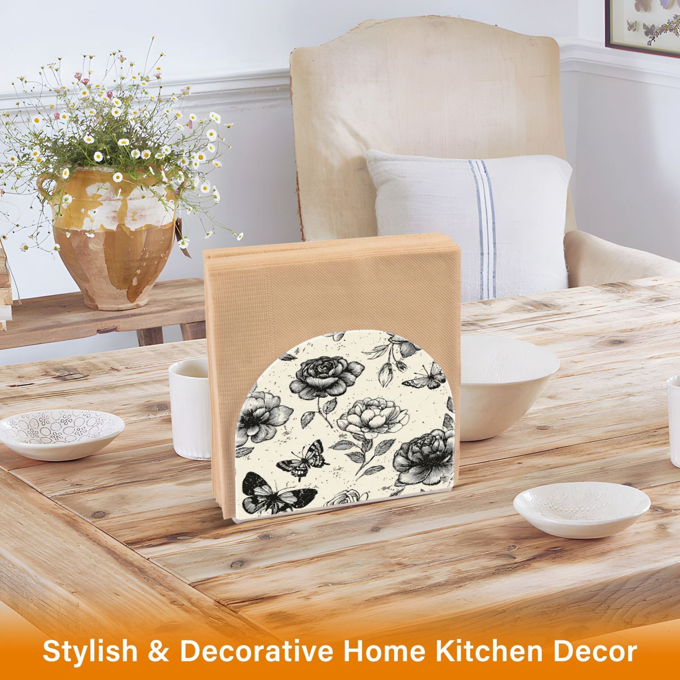 Iauyy 1 Piece Napkin Holder for Table 4.1x4.9x1.97in Acrylic Kitchen ...