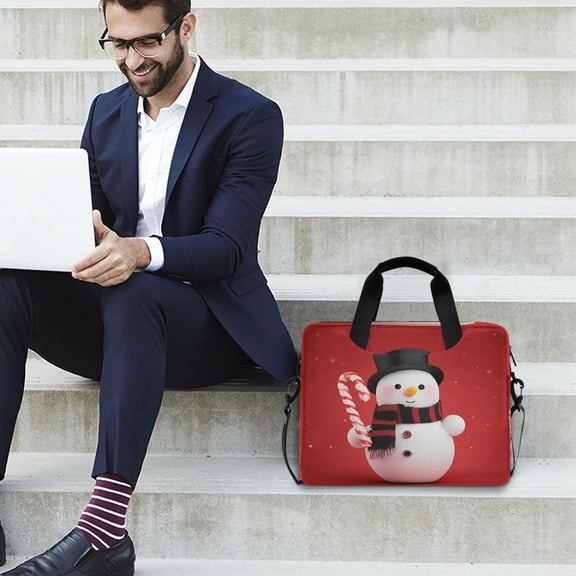 Iauyy 16inch Laptop Briefcase for Men/Women , Detachable Strap & Padded Compartment，Water-Resistant BagBusiness Travel File and Notepad,Black Hat