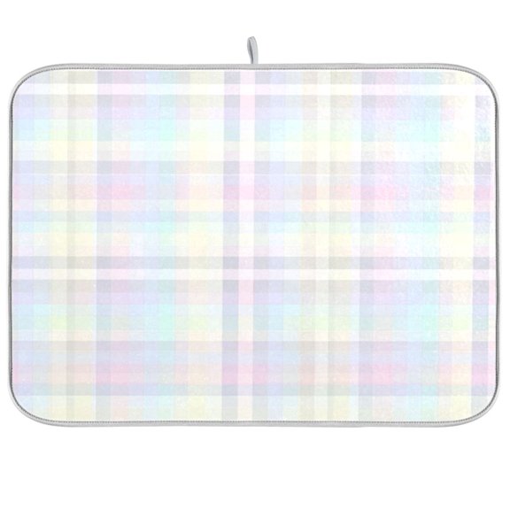 Iauyy Dish Drying Mat for Kitchen Counter, Super Absorbent & Hanging 16x18 / 18x24 Inch (S/M) Soft and Delicate