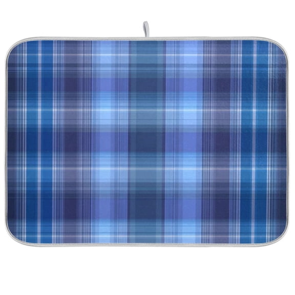 Iauyy Dish Drying Mat for Kitchen Counter, Super Absorbent & Hanging 16x18 / 18x24 Inch (S/M) Subtle Gradient Effect