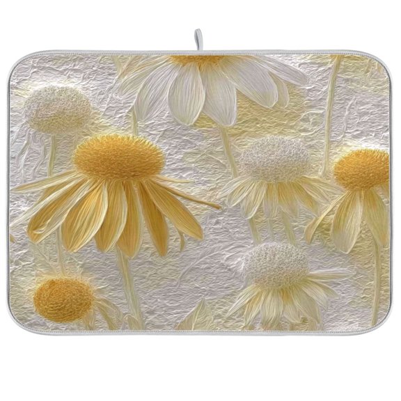 Iauyy Dish Drying Mat for Kitchen Counter, Super Absorbent & Hanging 16x18 / 18x24 Inch (S/M) The Beauty Of Refinement