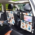 thumbnail image 1 of Iauyy 2-in-1 Car Kick Mats Back Seat Protector, 6 Large Storage Pockets , Universal Car Seat Back Protectors Kick for SUV & Sedan 25x18in,Cute Illustration Style, 1 of 6