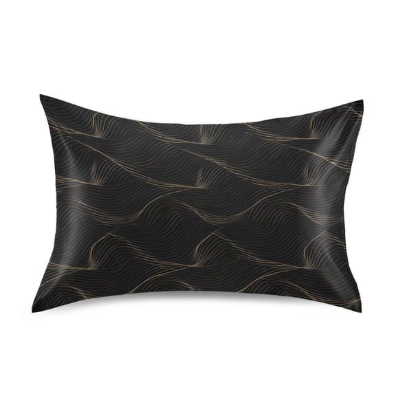 Iauyy 20x26in Silk-Smooth Satin Pillowcase, Gentle on Hair and Skin, Luxuriously Soft Pillowcase with Envelope Closure, Wrinkle Fade Background Design